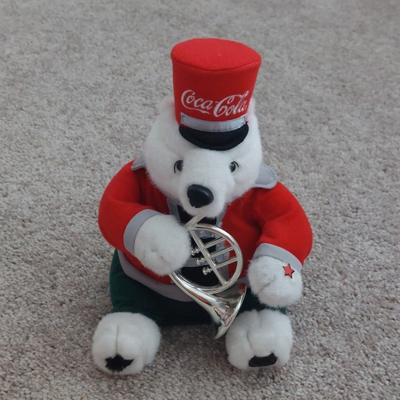 VINTAGE COCA-COLA POLAR BEAR Marching Musical Band Plush Set - Picture 7 of 9